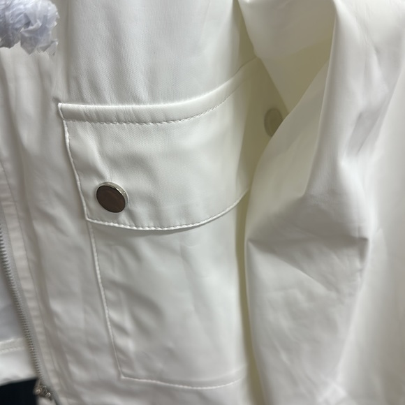 DIASHINY Fall Hooded Loose Jacket For Women, Zip Up Rain Coat Windbreaker - Picture 6 of 7